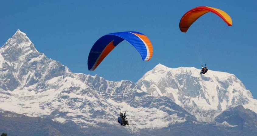 Paragliding in Nepal